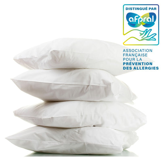 Oreiller anti-acarien - mousse et fibre Dacron : 60*60cm