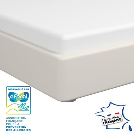 Housse matelas anti acarien - 140x190x15-18cm - 3 fermetures à glissière